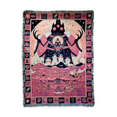 //merch.devolverdigital.com/cdn/shop/files/COTL-blanket-throw_View-1_1024x1024.jpg?v=1693389837 Cult of The Lamb Blanket - The One Who Waits