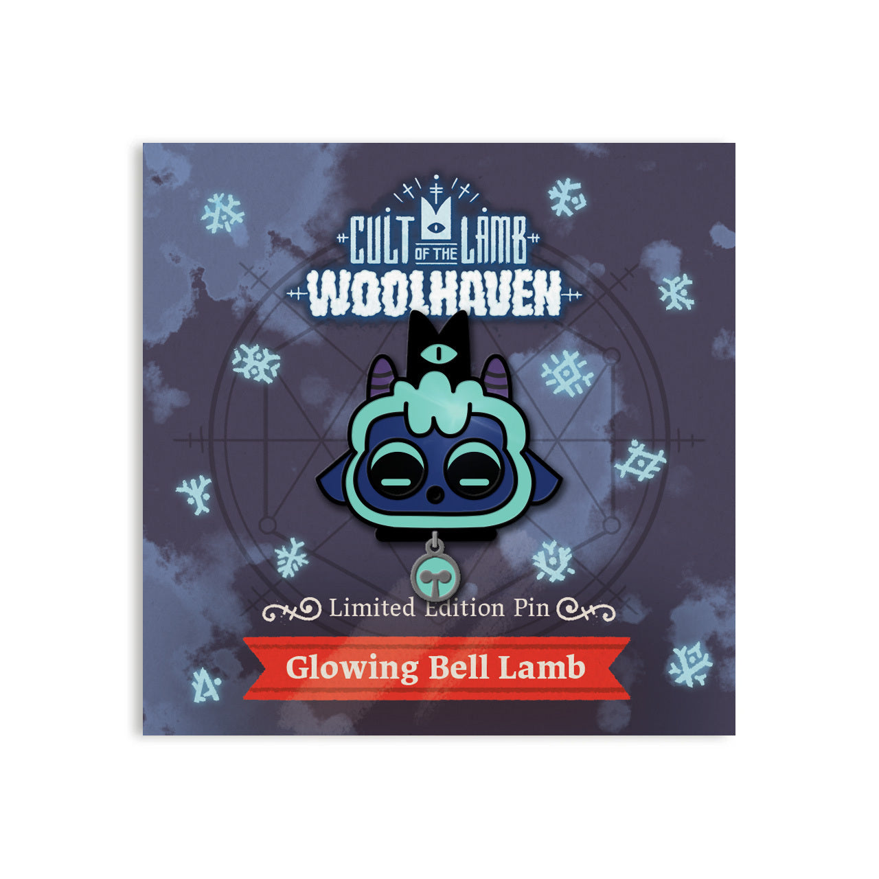 Cult of the Lamb Glowing Bell Enamel Pin – Devolver Digital