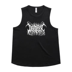 //merch.devolverdigital.com/cdn/shop/files/Devolver-Black-Metal-Tank-render_1024x1024.jpg?v=1715681990 Devolver Black Metal Logo (2020) Tank (Black)
