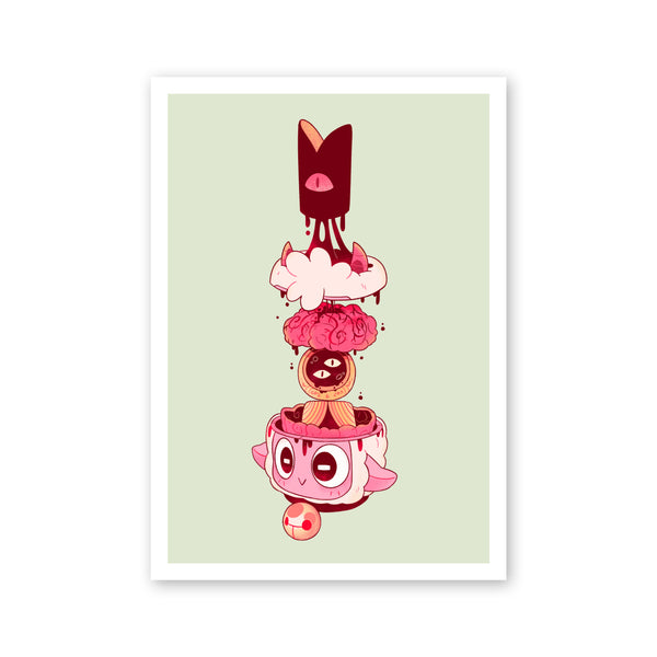 Cult of the Lamb Art Print - Lamb Brains