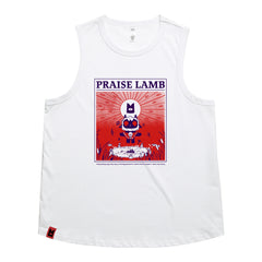 //merch.devolverdigital.com/cdn/shop/files/Praise-Lamb_white-tank_render_1024x1024.jpg?v=1705328115 Cult of the Lamb Praise Lamb Tank Top (White)