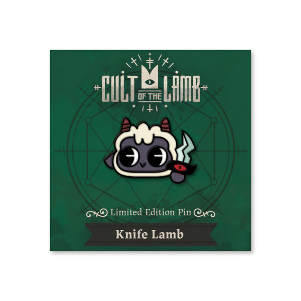 Cult of the Lamb Knife Lamb Enamel Pin
