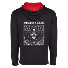 //merch.devolverdigital.com/cdn/shop/products/CotL-Hoodie-2_1024x1024.jpg?v=1653409545 Cult of the Lamb Praise Lamb Hoodie (Black)