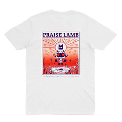 //merch.devolverdigital.com/cdn/shop/products/CotL-RadShirt-2_1024x1024.jpg?v=1653409533 Cult of the Lamb Praise Lamb T-Shirt (White)