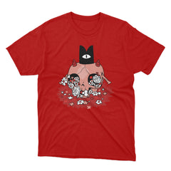 //merch.devolverdigital.com/cdn/shop/products/CotL-SkullShirt-1_1024x1024.jpg?v=1653409517 Cult of the Lamb Floral Skull T-Shirt (Red)