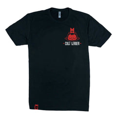 //merch.devolverdigital.com/cdn/shop/products/Cult-Leader---tshirt---render_1024x1024.jpg?v=1673526072 Cult of the Lamb Cult Leader T-Shirt (Black)