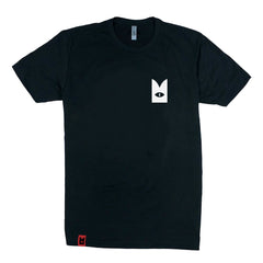 //merch.devolverdigital.com/cdn/shop/products/Praise-Lamb_white-on-black_tshirt_front-render_1024x1024.jpg?v=1674818622 Cult of the Lamb Praise Lamb T-Shirt (Black)