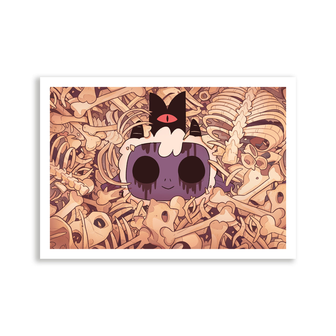 Cult of The Lamb Art Print - Skull Lamb