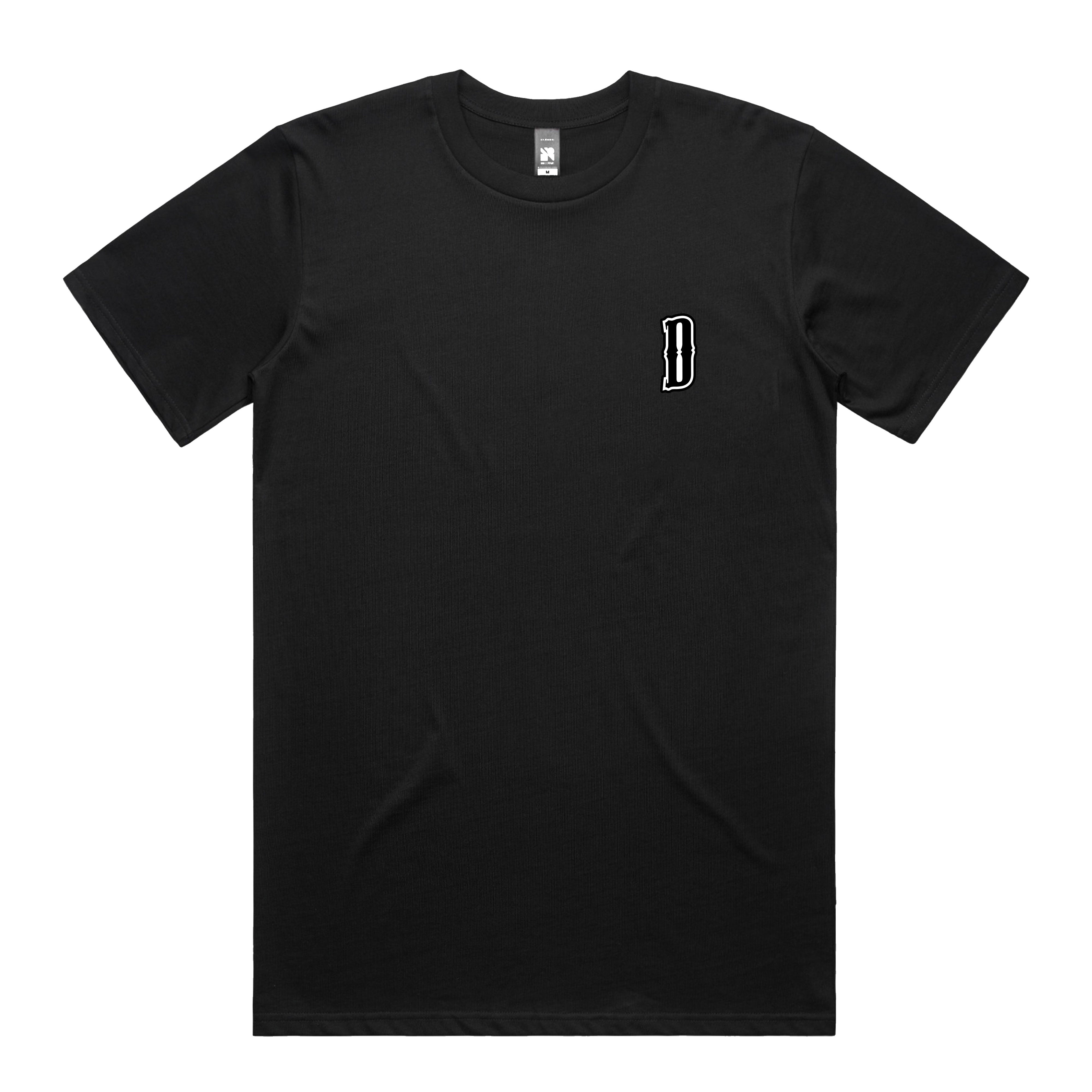 【DEARMINE】Solid Digital T-shirt Big-D_Black-t-shirt_render.jpg
