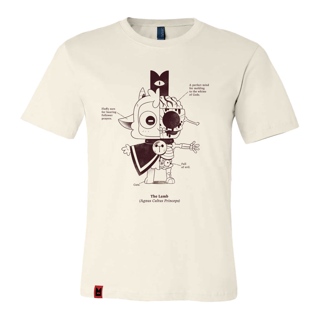 Cult of the Lamb Anatomy of the Lamb TShirt (Natural) Devolver Digital