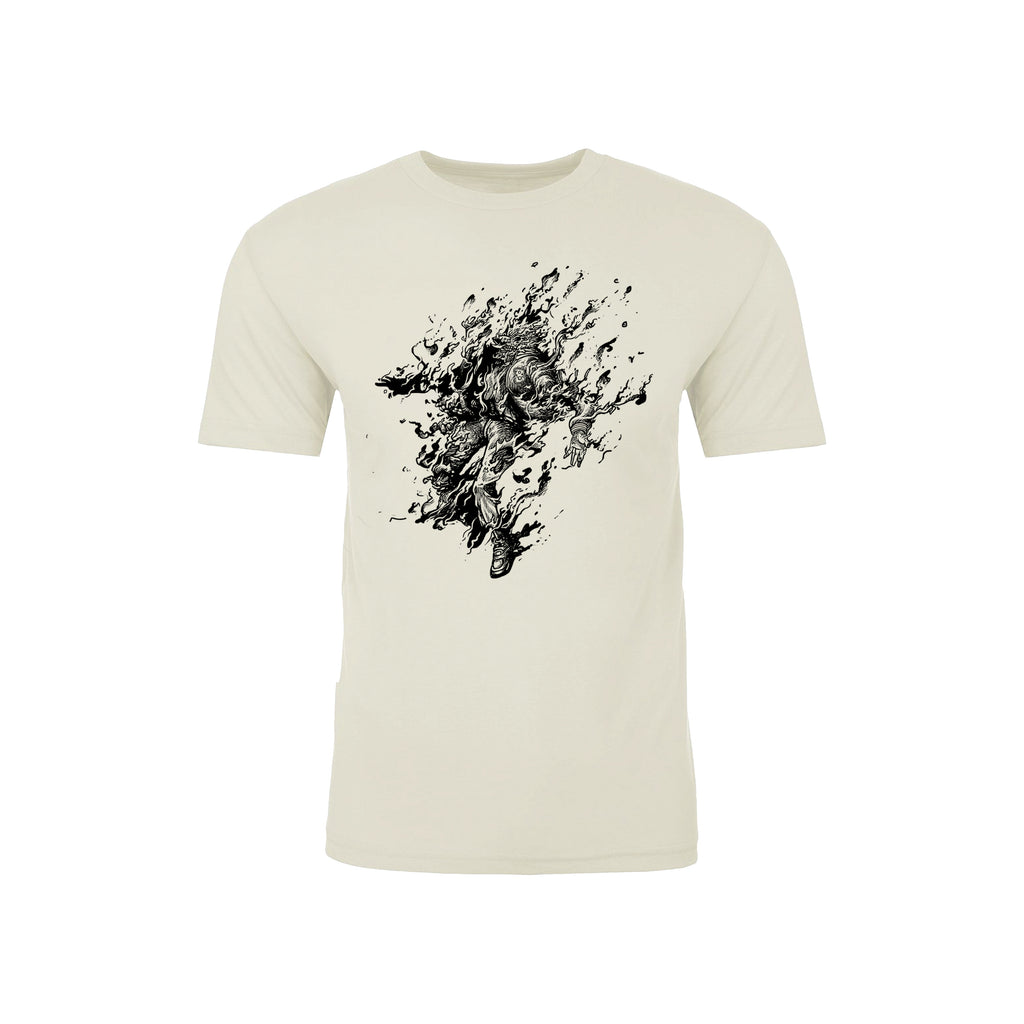 Hotline Miami - Exploding Jacket T-shirt (B&W) – Devolver Digital