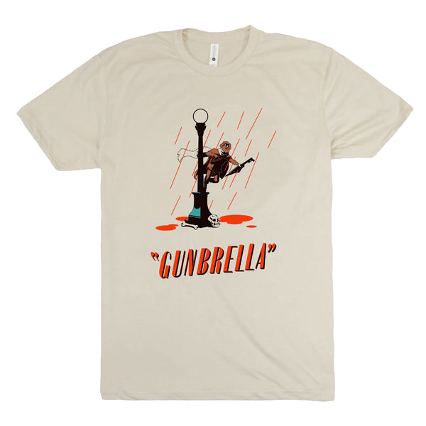 Gunbrella Singin’ in the Blood Rain T-Shirt (Natural)