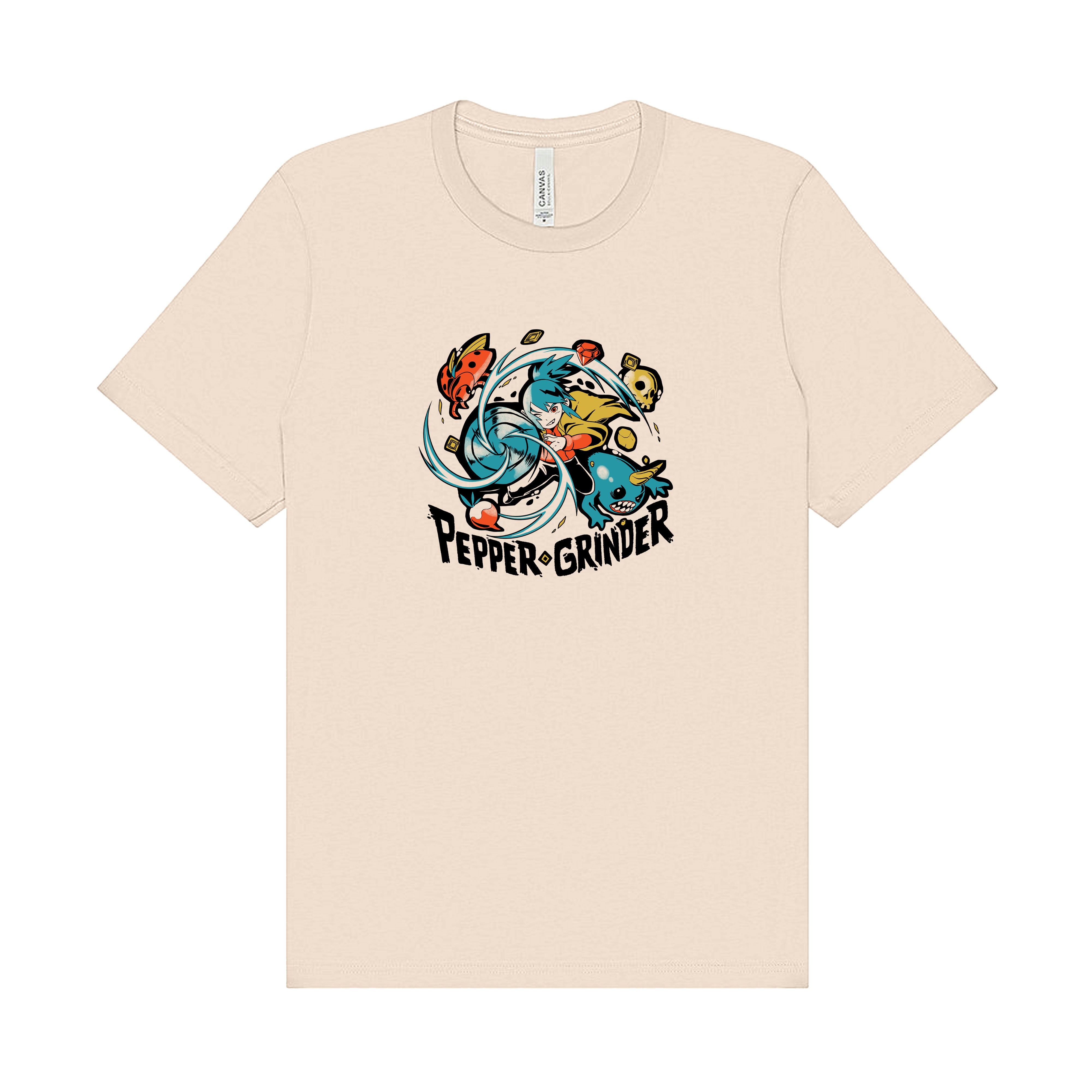 Pepper Grinder Drill Rush T-Shirt (Soft Cream) – Devolver Digital