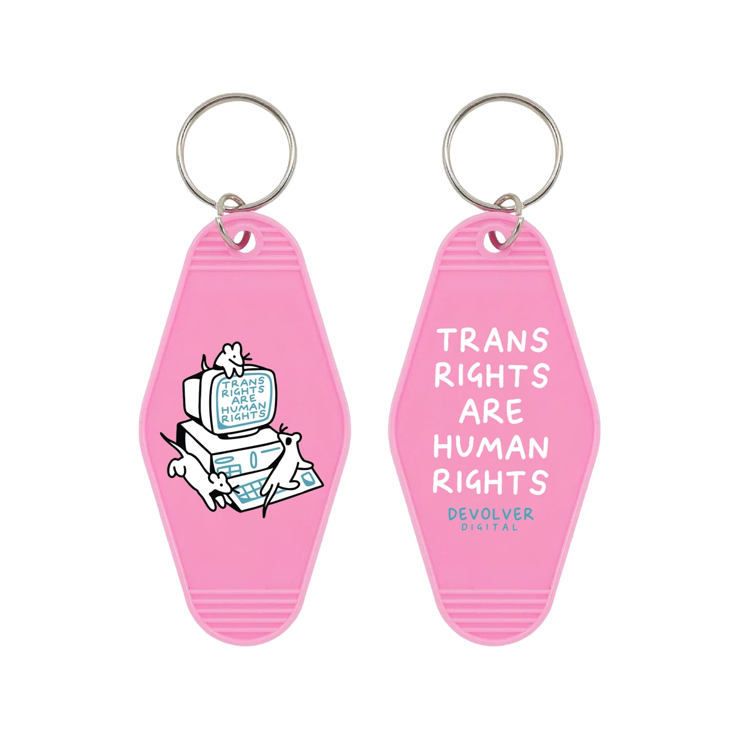 Devolver Y'all Means All Motel Keyring