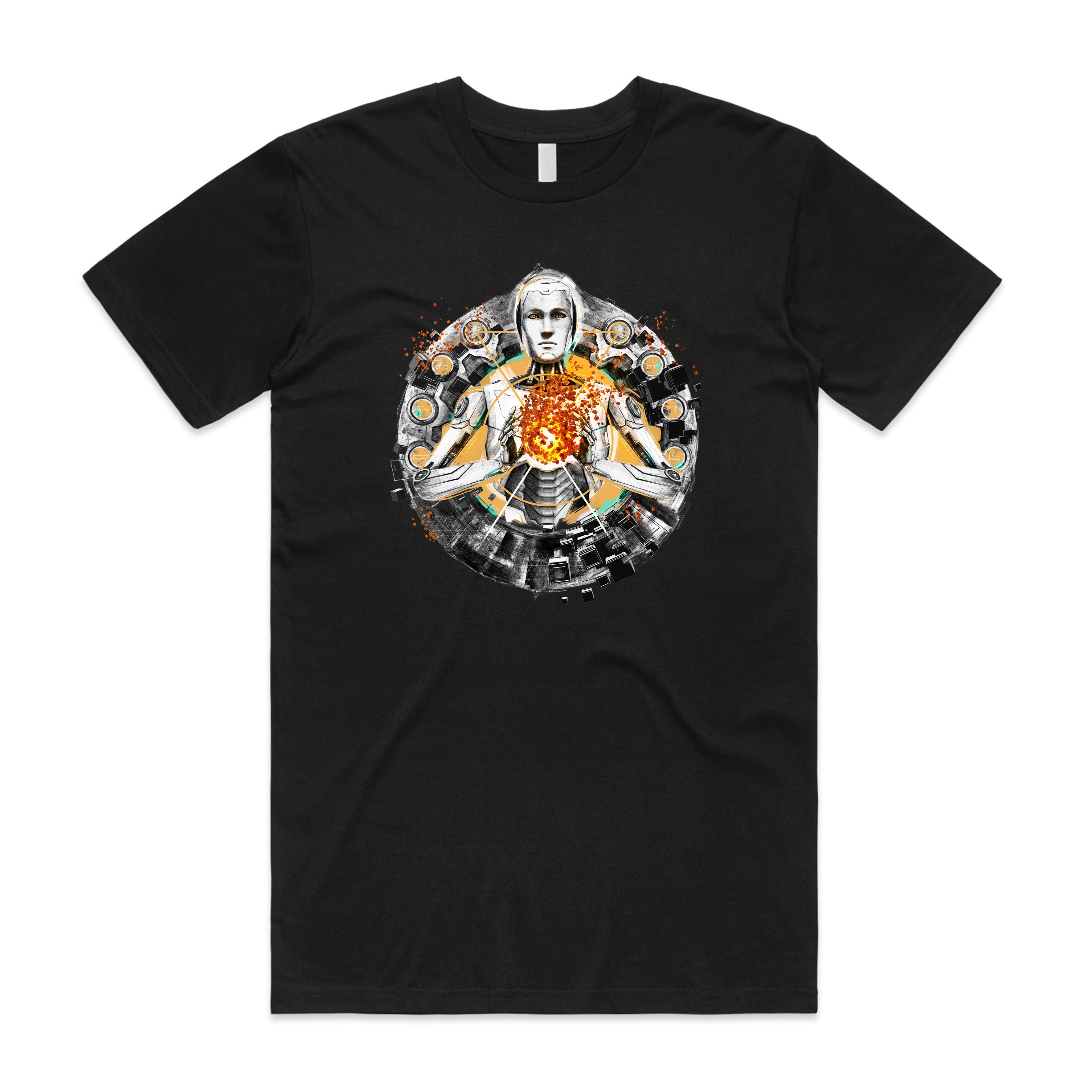 【DEARMINE】Solid Digital T-shirt dyenomite-100-cotton-unisex-