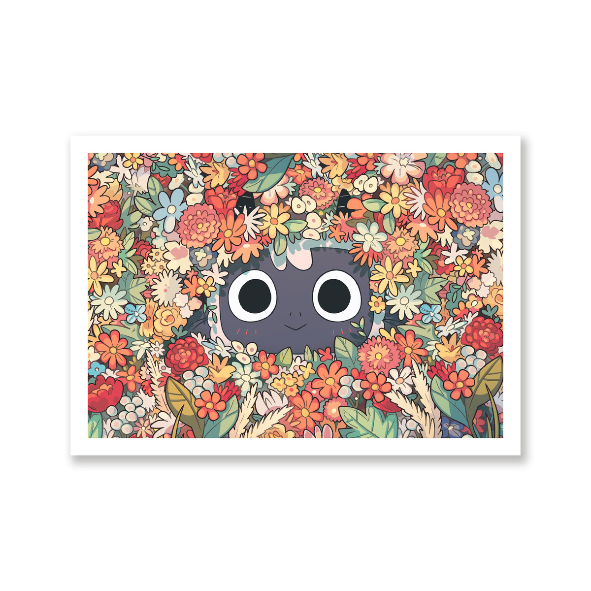 Cult of The Lamb Art Print - Floral Lamb